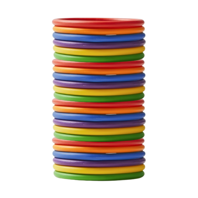 Gonge - Activiteitenringen Regenboog tinten (24-delig)