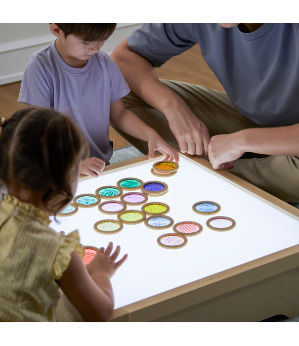 Guidecraft Guidecraft - Licht- en Kleur Textuurschijven (20-delig)