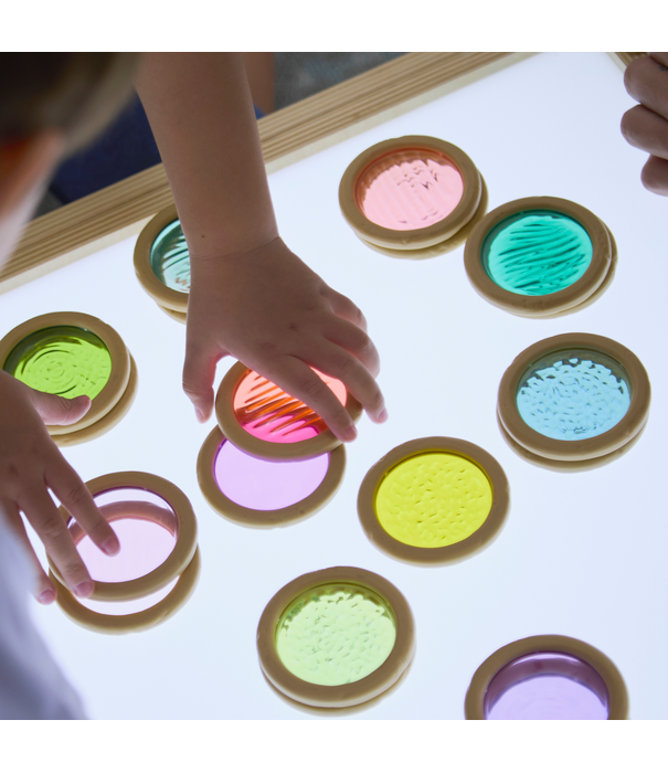 Guidecraft Guidecraft - Licht- en Kleur Textuurschijven (20-delig)