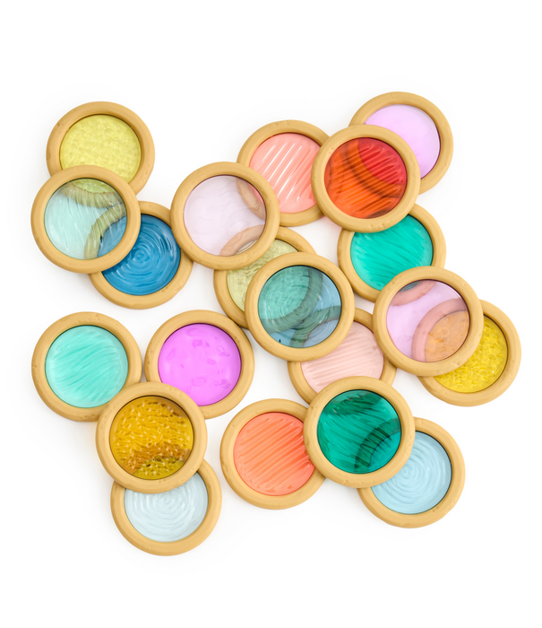 Guidecraft Guidecraft - Licht- en Kleur Textuurschijven (20-delig)