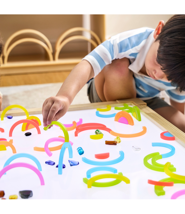 Guidecraft Guidecraft - Transparante Gekleurde Bogen (90-delig)