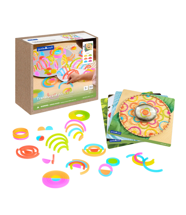 Guidecraft Guidecraft - Transparante Gekleurde Bogen (90-delig)