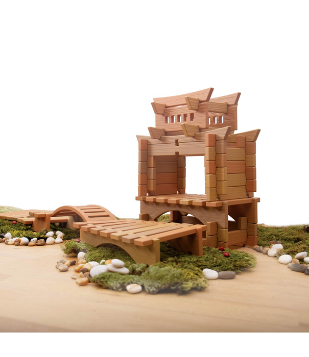 Guidecraft Guidecraft - Notch Blocks - Eastern (132-delig)