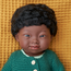 Miniland - Pop Jongen Afrikaans met Syndroom van Down (38 cm)