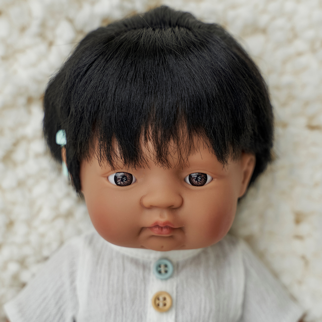 Miniland - Pop Jongen Spaans met Hoorapparaat (38 cm)
