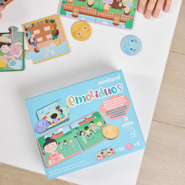 Miniland - Puzzelspel Emoties (2+)