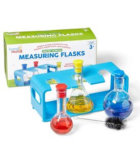 Labratoriumflessen in Houder (8-delig)