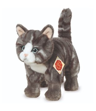 Speelkat Grijs  Gestreept (20 cm)