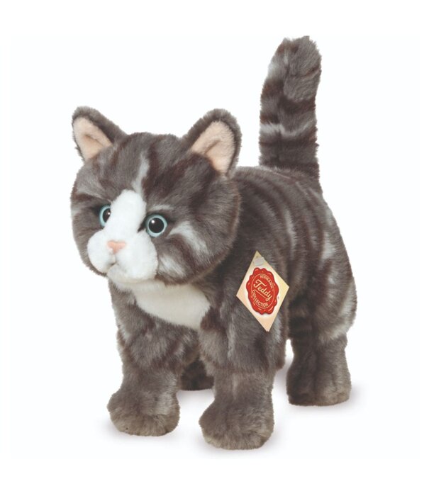 Teddy Hermann Teddy Hermann - Speelkat Grijs Gestreept (20 cm)