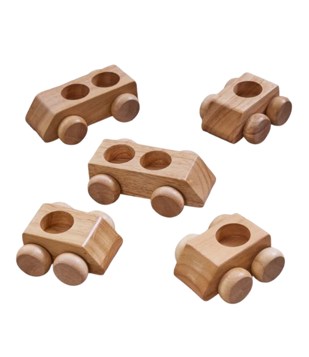Cosy Cosy - Houten Kleine Auto's (5-delig)