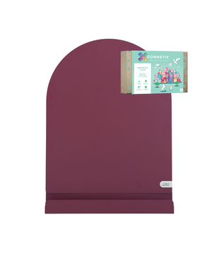 Ready to Play Speelpakket - Magneetboog + Opbergschap L Burgundy + Connetix Pastel (120-delig)