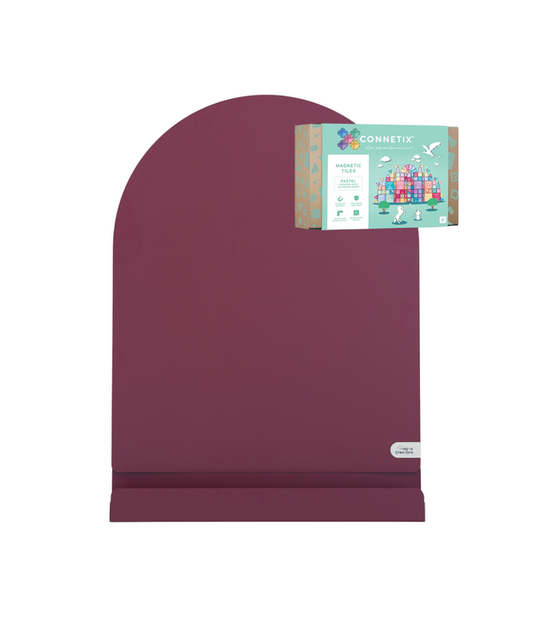 JUTTER & Co. JUTTER & Co. || Ready to Play Speelpakket - Magneetboog + Opbergschap L Burgundy + Connetix Pastel (120-delig)