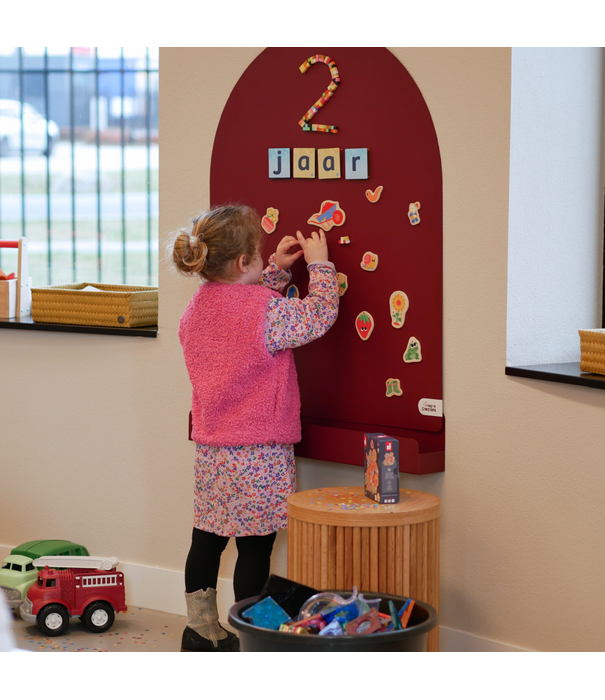 Magna Creations Magna Creations – Magneetbord Opbergschap L - Burgundy (Limited Edition)