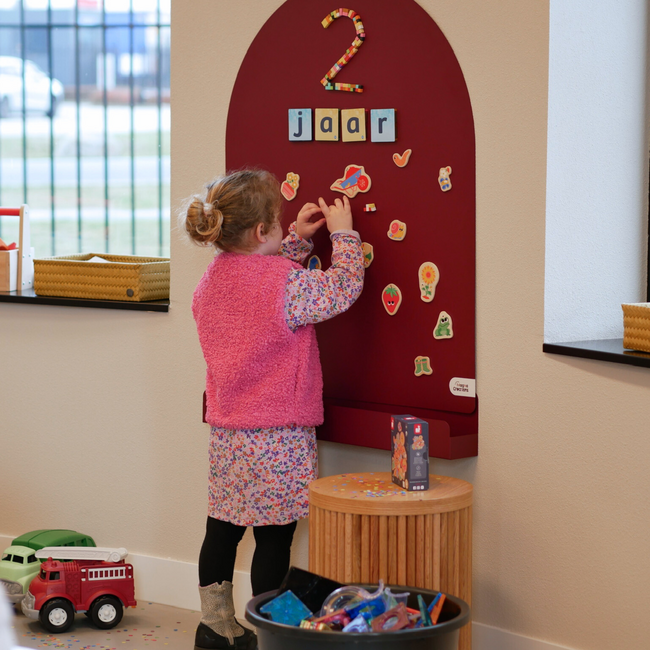 Magna Creations – Magneetbord Opbergschap L - Burgundy (Limited Edition)