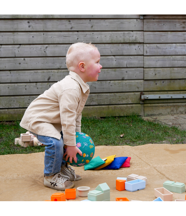 Little L Little L - Speelbal - Bloemen (13 cm)