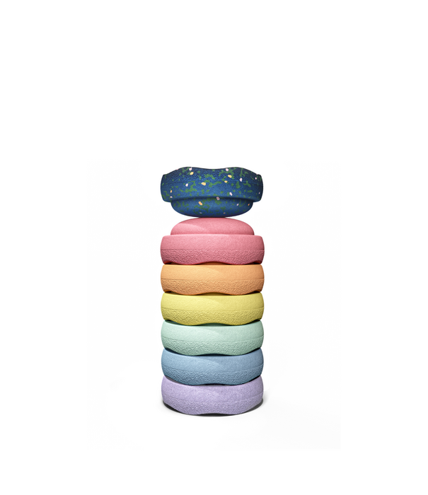 Stapelstein Stapelstein - Spring Special Mini Rainbow Pastel (7-delig)