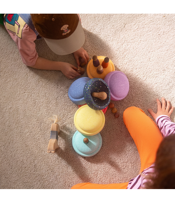 Stapelstein Stapelstein - Spring Special Mini Rainbow Pastel (7-delig)