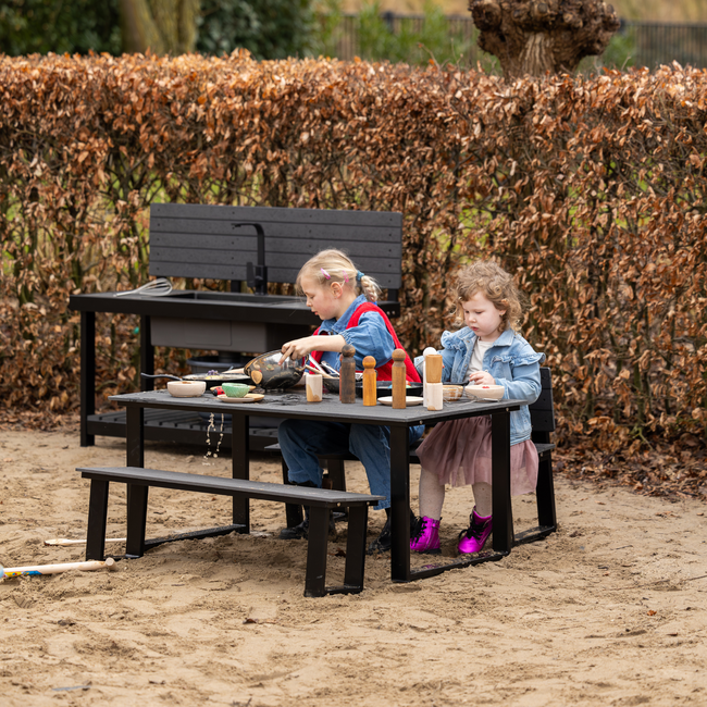 Kids By Design - Buiten Bankje met Rugleuning (Set van 2)