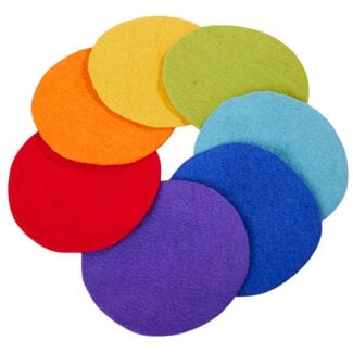Cosy Vilten Regenboog Matten (7-delig)