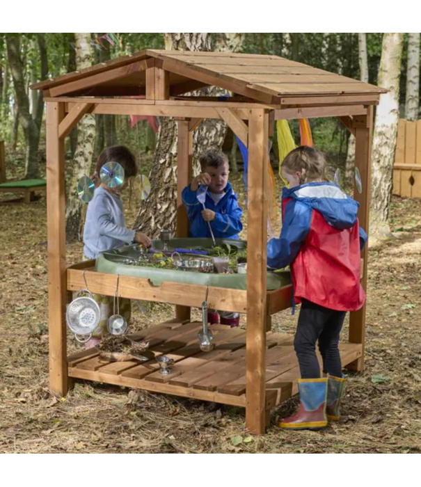 Cosy Cosy - Tuff Tray - Houten Huis met Afdak