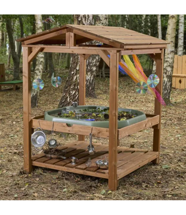 Cosy Cosy - Tuff Tray - Houten Huis met Afdak