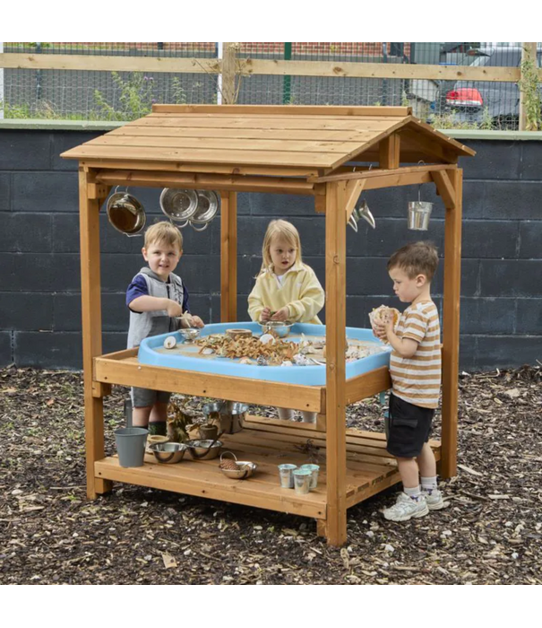 Cosy Cosy - Tuff Tray - Houten Huis met Afdak