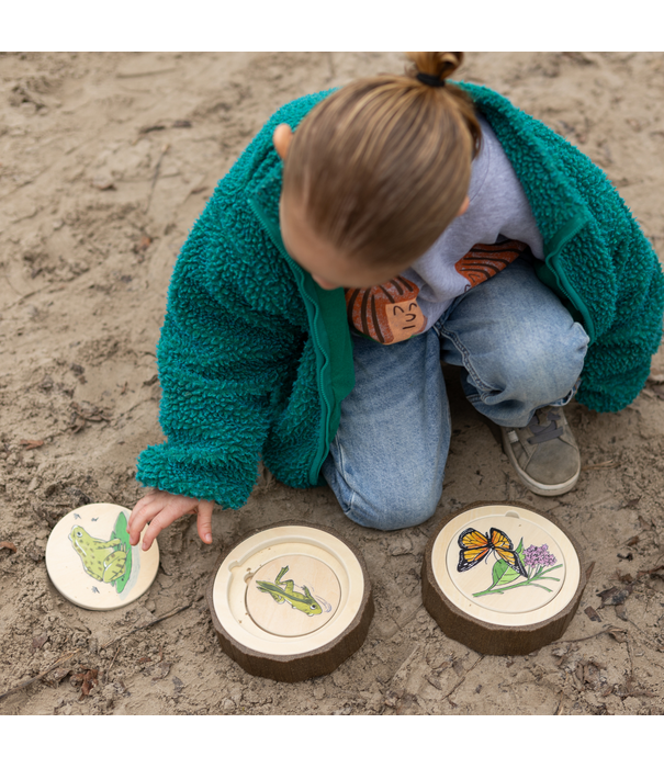 Guidecraft Guidecraft - Levenscycluspuzzels (3-delig) | 2+