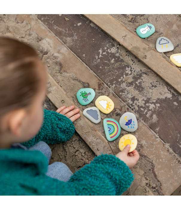 Yellow Door Yellow Door - Sensorische Speelstenen Weer (10-delig)
