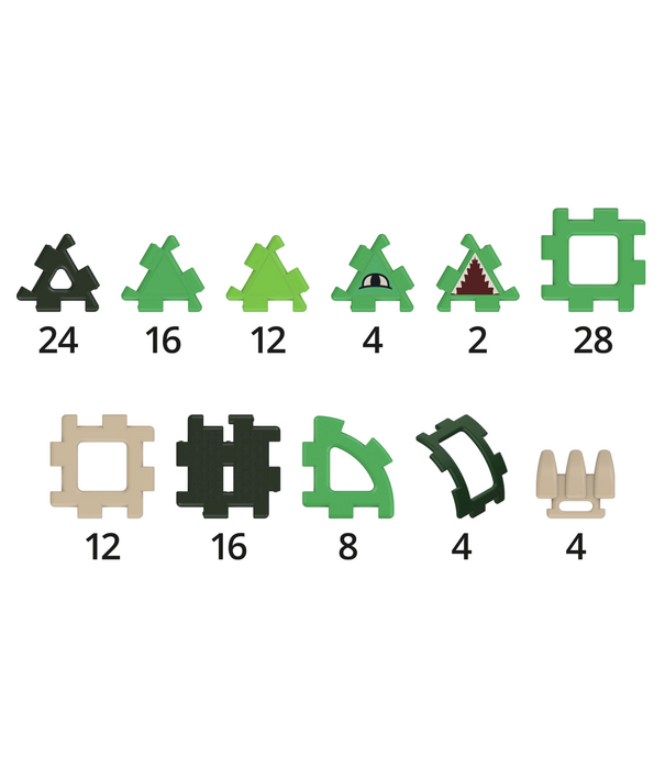 Polydron Polydron - Grote Dino Bouwset (130-delig)