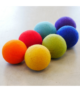 Vilten Ballen Regenboog (7-delig)