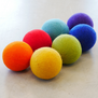 Cosy - Vilten Ballen Regenboog (7-delig)