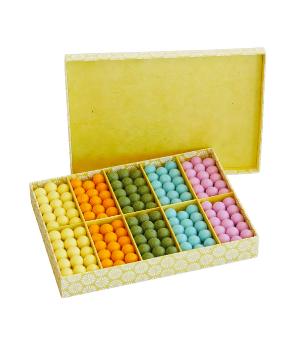 Cosy Cosy - Vilten Balletjes Set Lente/Zomer