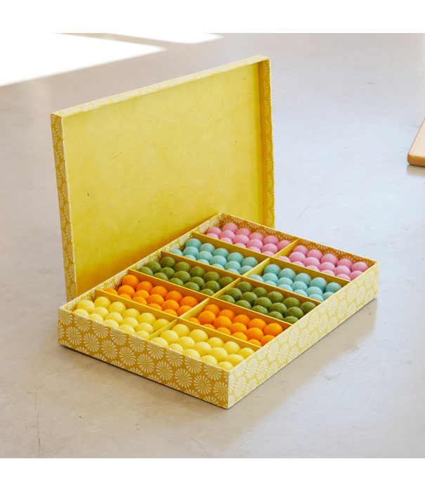 Cosy Cosy - Vilten Balletjes Set Lente/Zomer