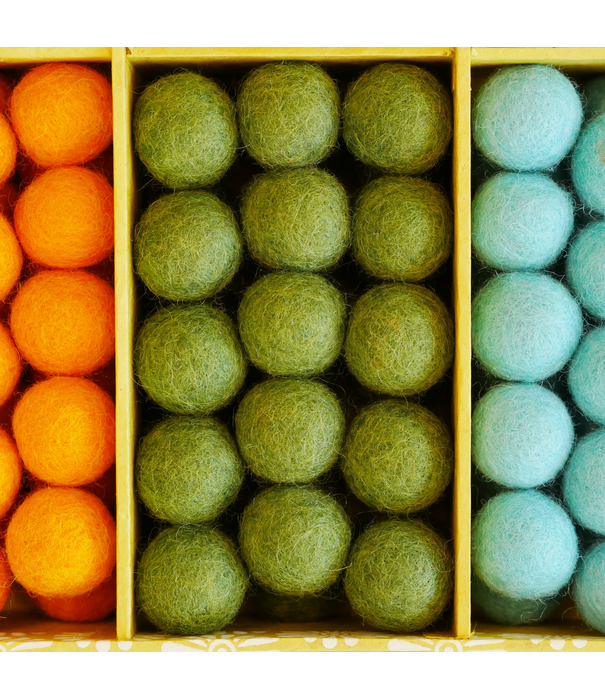 Cosy Cosy - Vilten Balletjes Set Lente/Zomer