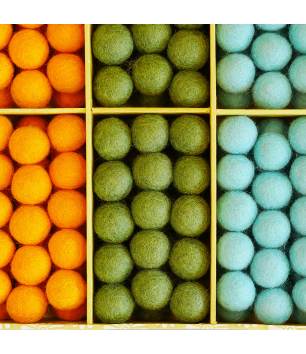 Cosy Cosy - Vilten Balletjes Set Lente/Zomer