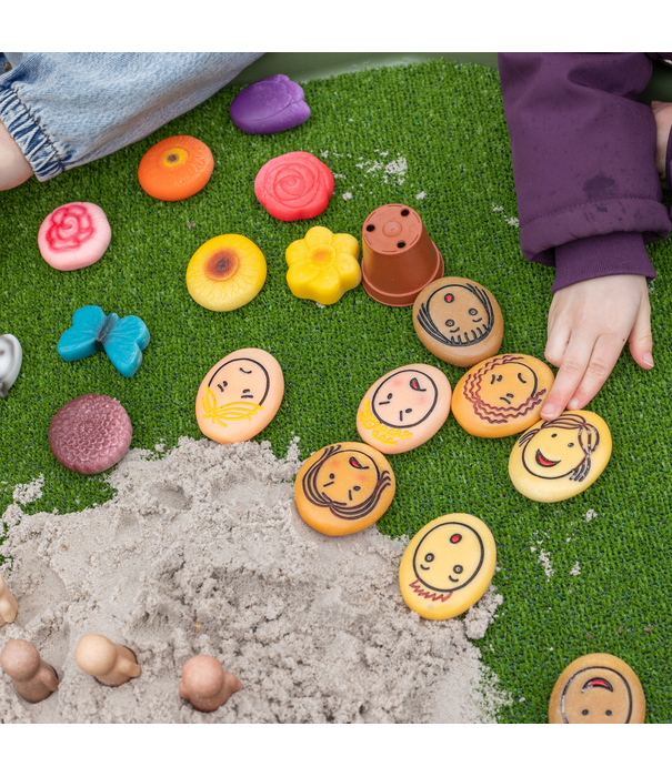 Yellow Door Yellow Door - Sensorische Speelstenen Bloemen  (8-delig)