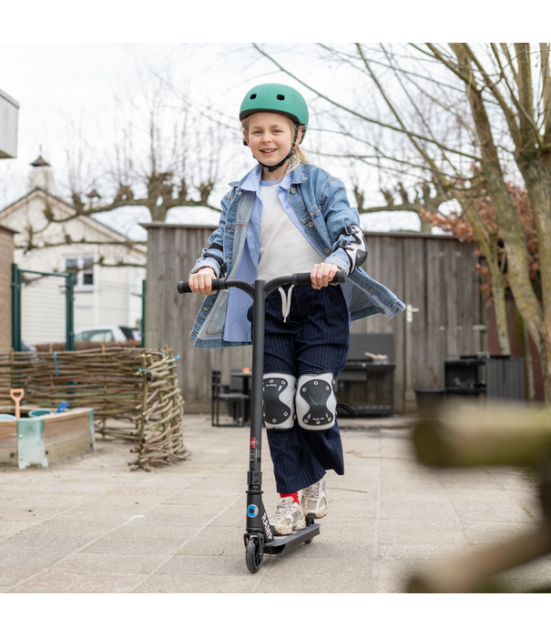 Micro Micro - Knie- en Elleboogbeschermers - Zwart/Refecterend