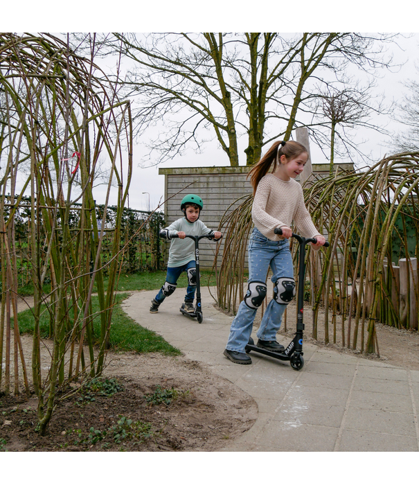 Micro Micro - Knie- en Elleboogbeschermers - Zwart/Refecterend