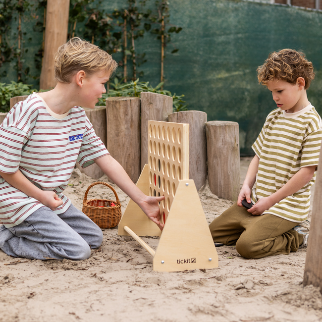 TickiT XL Spel -  Houten 4 Op Een Rij ||  3+