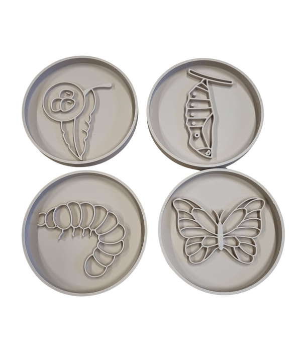 Kiddi Kiddi - Vulvormen Set van Rups naar Vlinder (4-delig)