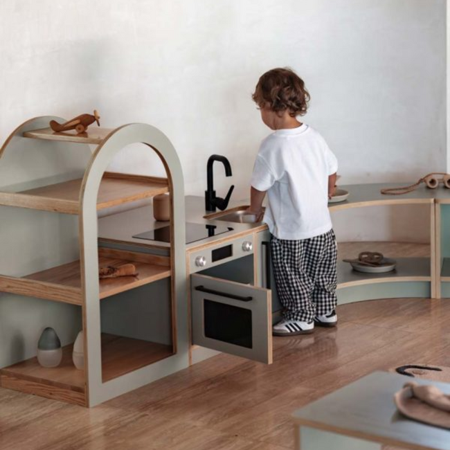 Kids by Design - Schappenkast Boog - Sage Groen Laag
