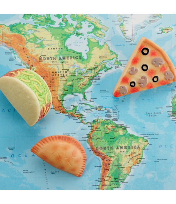 Yellow Door Yellow Door - Sensorische Speelstenen Eten van de Wereld (8-delig)