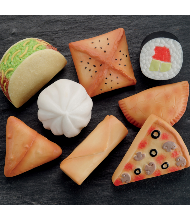 Yellow Door Yellow Door - Sensorische Speelstenen Eten van de Wereld (8-delig)