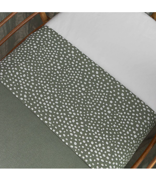 Meyco Meyco - 2-pack Wieglaken Forest Green Cheetah