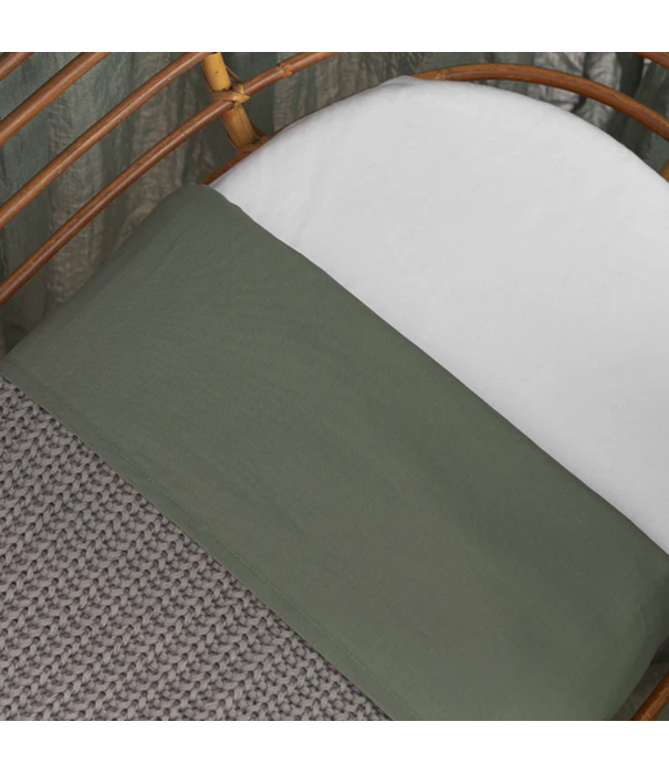 Meyco Meyco - 2-pack Wieglaken Forest Green Cheetah