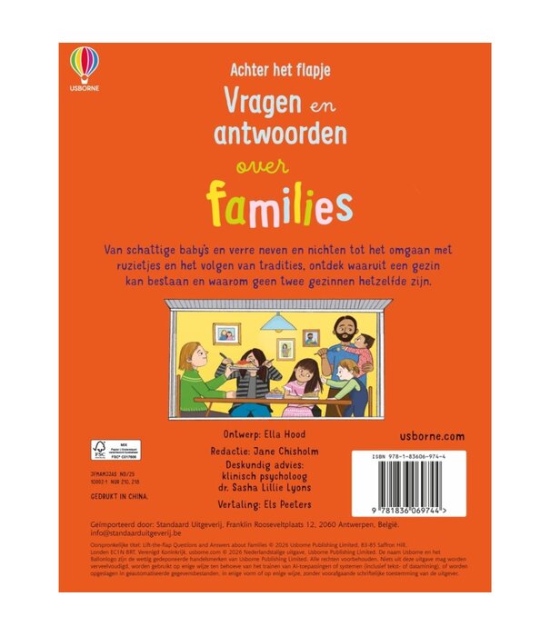 Standaard Uitgeverij Boek - Vragen en Antwoorden over Families | 5+