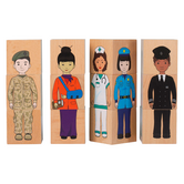 The Freckled Frog - Beroepen Stapelblokken (12-delig)