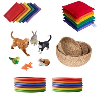 JUTTER & Co. Ready to Play Speelpakket -  Speeleiland Dieren & Kleuren
