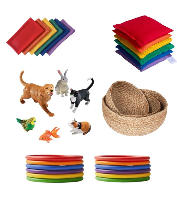 JUTTER & Co. JUTTER & Co. || Ready to Play  Speelpakket - Speeleiland Dieren & Kleuren