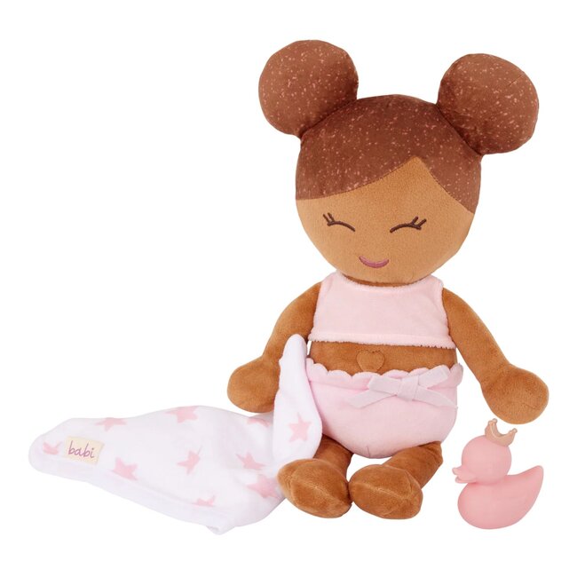 LullaBaby - Badpop Meisje Bruin Haar